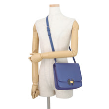 Load image into Gallery viewer, HERMES 2002 Shoulder Bag Blue Brighton Evercolor Size 20