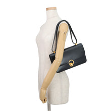 将图像加载到图库查看器中,HERMES Ring Shoulder Bag Navy Box Calf Leather