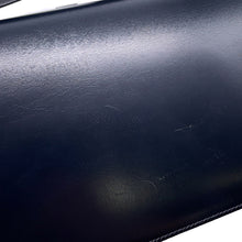 将图像加载到图库查看器中,HERMES Ring Shoulder Bag Navy Box Calf Leather