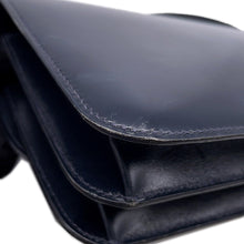将图像加载到图库查看器中,HERMES Ring Shoulder Bag Navy Box Calf Leather