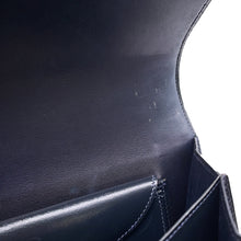 将图像加载到图库查看器中,HERMES Ring Shoulder Bag Navy Box Calf Leather