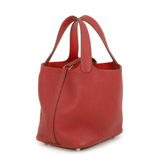 Load image into Gallery viewer, HERMES Picotin Lock Rouge Garance Taurillon Clemence Size PM