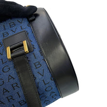 Load image into Gallery viewer, BVLGARI Logomania B.Zero1 Handbag Navy/Black Denim Leather