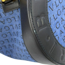 Load image into Gallery viewer, BVLGARI Logomania B.Zero1 Handbag Navy/Black Denim Leather