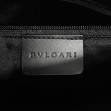 Load image into Gallery viewer, BVLGARI Logomania B.Zero1 Handbag Navy/Black Denim Leather