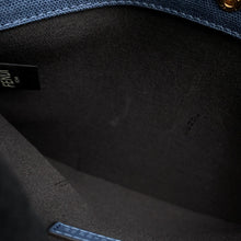 Load image into Gallery viewer, FENDI Zucca X Tote Blue8BH374 Canvas Calf Leather Size Medium