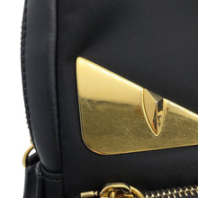 Load image into Gallery viewer, FENDI Monster Bugs Eye Crossbody Bag Black7VZ033 Leather Nylon