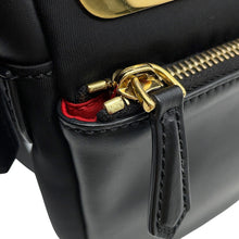 Load image into Gallery viewer, FENDI Monster Bugs Eye Crossbody Bag Black7VZ033 Leather Nylon