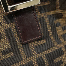 将图像加载到图库查看器中,FENDI Zucca Handbag Khaki/Brown26693 Canvas Leather