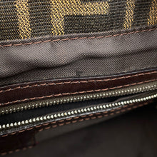 将图像加载到图库查看器中,FENDI Zucca Handbag Khaki/Brown26693 Canvas Leather