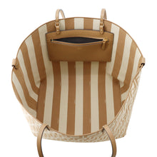 Load image into Gallery viewer, FENDI Pecan Roll Reversible Tote Brown/Beige8BH425 Canvas Leather Size Large