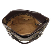 将图像加载到图库查看器中,FENDI Zucca Tote Bag Khaki8BH156 Canvas Leather