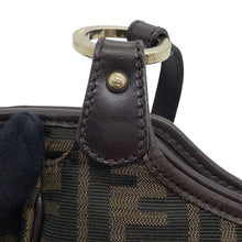 Load image into Gallery viewer, FENDI Zucca Tote Bag Khaki/Brown8BH156 Canvas Leather