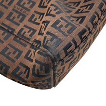 将图像加载到图库查看器中,FENDI Zucchino Handbag Brown8BH018 Canvas Leather