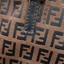 Load image into Gallery viewer, FENDI Zucchino Handbag Brown8BH018 Canvas Leather