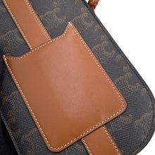 Load image into Gallery viewer, CELINE Triomphe Shoulder Phone Case Tan10H742DCH.04LU PVC Leather