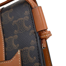 Load image into Gallery viewer, CELINE Triomphe Shoulder Phone Case Tan10H742DCH.04LU PVC Leather