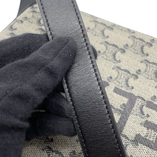 Load image into Gallery viewer, CELINE Triomphe Shoulder Bag Gray/Black194502 PVC Leather