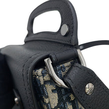 Load image into Gallery viewer, Dior Oblique Saddle Vertical Pouch Shoulder Bag Black/Beige2ADCA446YKS_H27E Calf Leather Canvas