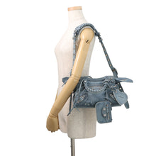 Load image into Gallery viewer, BALENCIAGA Neo Kagor Blue700940210BI4715 Denim Rhinestone Size XS