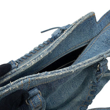 Load image into Gallery viewer, BALENCIAGA Neo Kagor Blue700940210BI4715 Denim Rhinestone Size XS