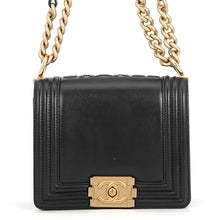 Load image into Gallery viewer, CHANEL Boy Chanel Chain Shoulder Bag BlackAS3018 Leather