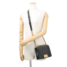 Load image into Gallery viewer, CHANEL Boy Chanel Chain Shoulder Bag BlackAS3018 Leather