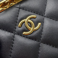 Load image into Gallery viewer, CHANEL Matelasse Chain Vanity Bag Black Lambskin