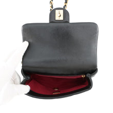 Load image into Gallery viewer, CHANEL Matelasse Chain Shoulder Bag Black Leather
