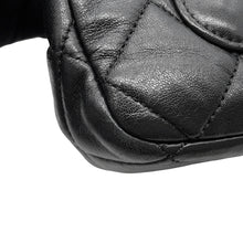 Load image into Gallery viewer, CHANEL Matelasse Chain Shoulder Bag Black Leather