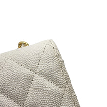 将图像加载到图库查看器中,CHANEL Cruise Line Chain Wallet WhiteAP3084 Caviar Leather
