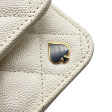 将图像加载到图库查看器中,CHANEL Cruise Line Chain Wallet WhiteAP3084 Caviar Leather