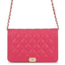 Load image into Gallery viewer, CHANEL Boy Chanel Chain Wallet PinkAP1117 Caviar Leather