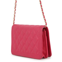 Load image into Gallery viewer, CHANEL Boy Chanel Chain Wallet PinkAP1117 Caviar Leather
