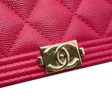 Load image into Gallery viewer, CHANEL Boy Chanel Chain Wallet PinkAP1117 Caviar Leather