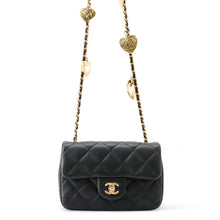 Load image into Gallery viewer, CHANEL Matelasse Chain Shoulder Bag BlackAS3456 Lambskin Size Mini