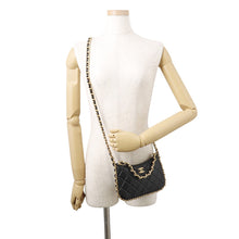 Load image into Gallery viewer, CHANEL Matelasse 2way Bag BlackAP3487 Lambskin