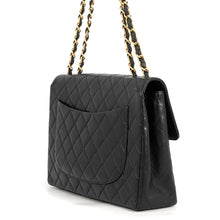 Load image into Gallery viewer, CHANEL Matelasse Chain Shoulder Bag Black Lambskin Size 30