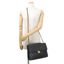 Load image into Gallery viewer, CHANEL Matelasse Chain Shoulder Bag Black Lambskin Size 30