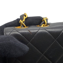 Load image into Gallery viewer, CHANEL Matelasse Chain Shoulder Bag Black Lambskin Size 30