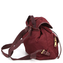 Load image into Gallery viewer, PRADA Triangle Logo Backpack BordeauxBZ0030_2AIG_F0403 Nylon Saffiano LeatherLeather