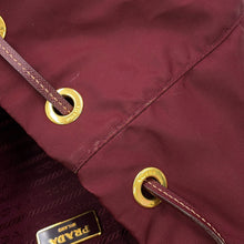 Load image into Gallery viewer, PRADA Triangle Logo Backpack BordeauxBZ0030_2AIG_F0403 Nylon Saffiano LeatherLeather