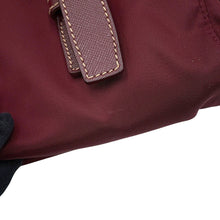 Load image into Gallery viewer, PRADA Triangle Logo Backpack BordeauxBZ0030_2AIG_F0403 Nylon Saffiano LeatherLeather