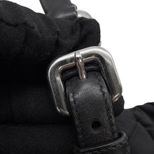 将图像加载到图库查看器中,PRADA Logo Handbag Black Nylon