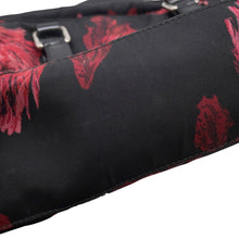 将图像加载到图库查看器中,PRADA Flower motif 2-way tote bag Black/Red Nylon Leather
