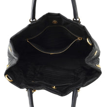 将图像加载到图库查看器中,PRADA Logo Handbag BlackBN1615 Nylon Leather