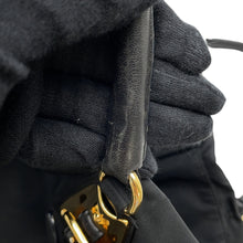 将图像加载到图库查看器中,PRADA Logo Handbag BlackBN1615 Nylon Leather