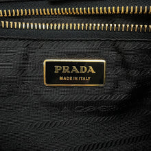 将图像加载到图库查看器中,PRADA Logo Handbag BlackBN1615 Nylon Leather