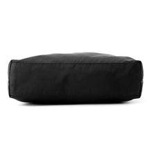 将图像加载到图库查看器中,PRADA Logo Tote Bag Black Nylon Leather