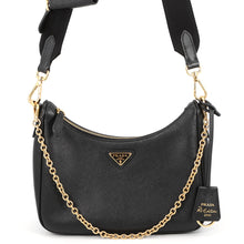 Load image into Gallery viewer, PRADA Re-Edition 2005 2way Shoulder Bag Black1BH204_NZV_F0632_V_V2P Saffiano LeatherLeather